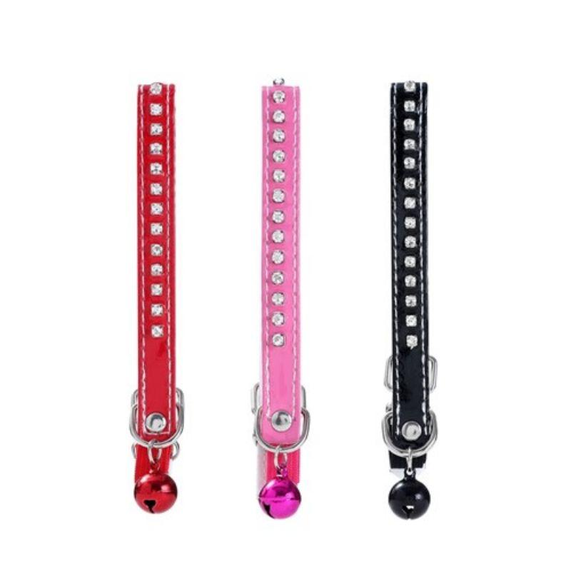 Diamonte Breakway Cat Collar with Bell - 22-30cm x 1cm