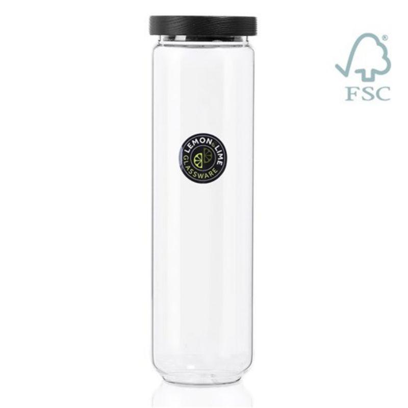 Woodend Black Glass Canister - 1.65L