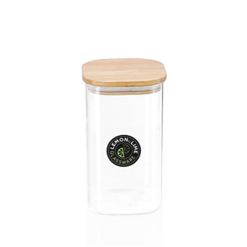 Camden Square Glass Jar with Bamboo Lid - 1.4L