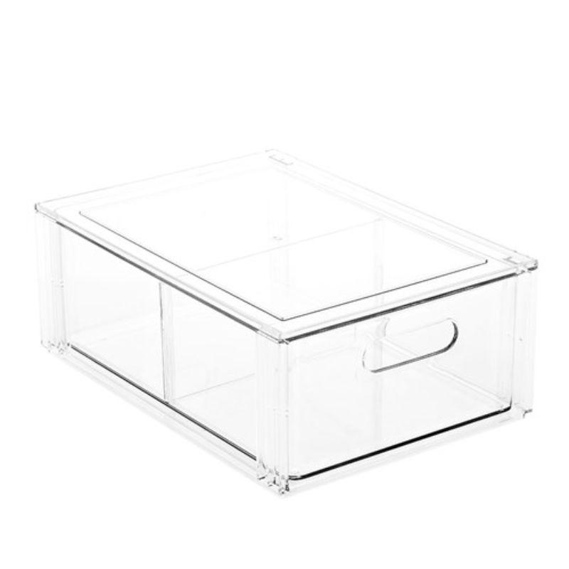 Crystal Storage Drawer with Divider - 35cm x 25cm x 13.5cm