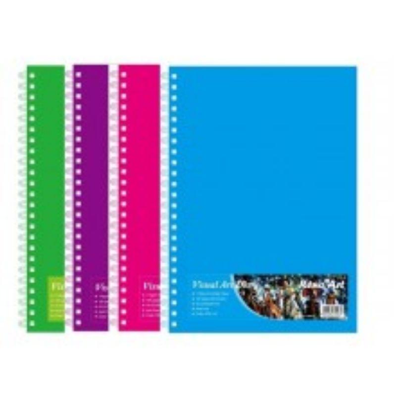 A6 Coloured Cover Visual Art Diary 110gsm - 60 Sheets