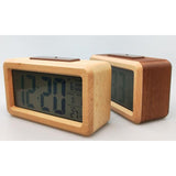 Load image into Gallery viewer, Timber Digital Table Clock - 14cm x 7.5cm x 5cm
