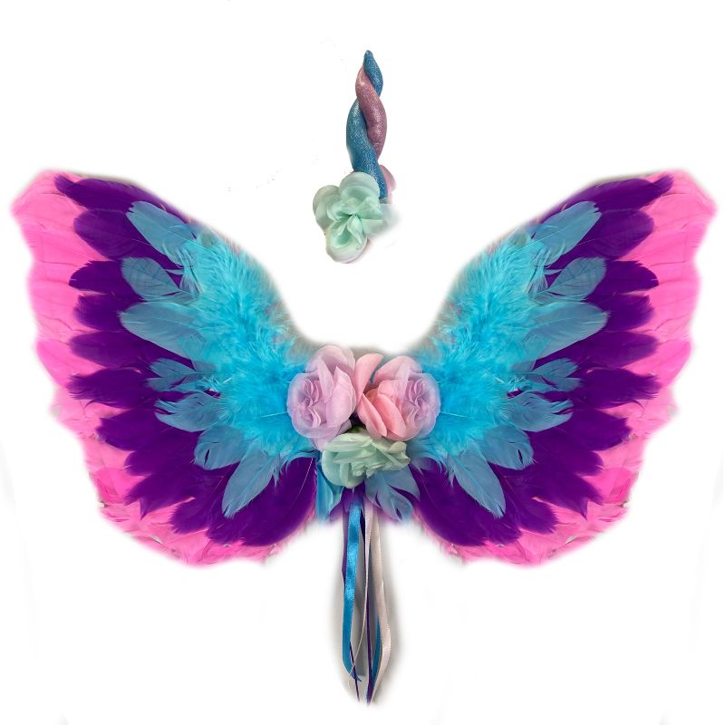 Deluxe Feathered Unicorn Wing Set