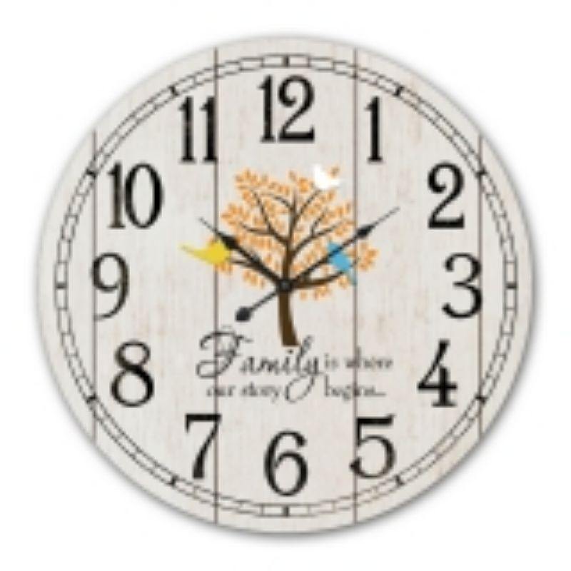 MDF Family Wall Clock - 60cm - The Base Warehouse