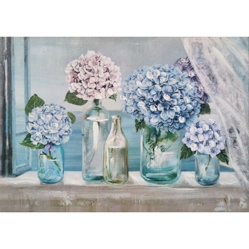 Hydrangea In Vases Hand Painting Picture - 50cm x 70cm