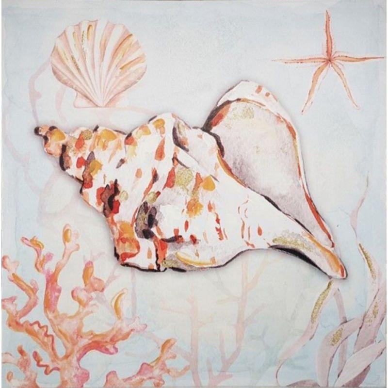 Conch Hand Painting Picture - 60cm x 60cm