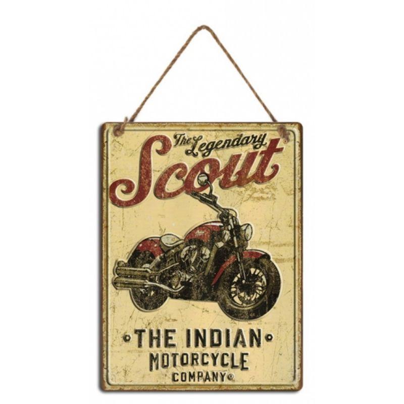 Indian Motorcycle Metal Wall Hanging 1 - 30cm x 40cm