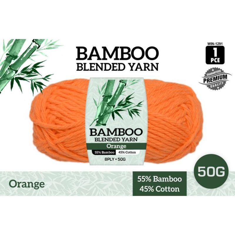 Orange Bamboo Blended Yarn - 50g