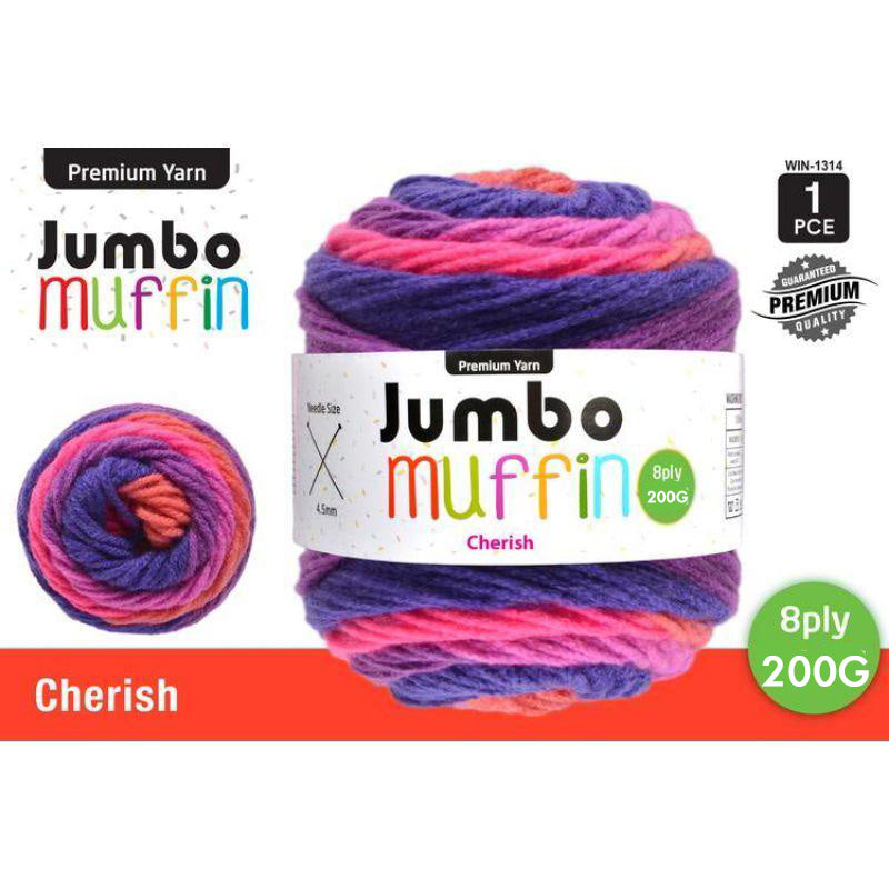 Cherish Jumbo Muffin Yarn - 200g
