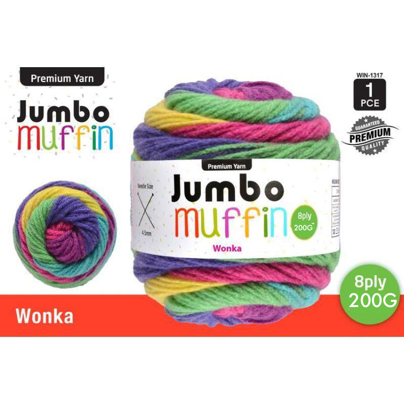 Wonka Jumbo Muffin Yarn - 200g