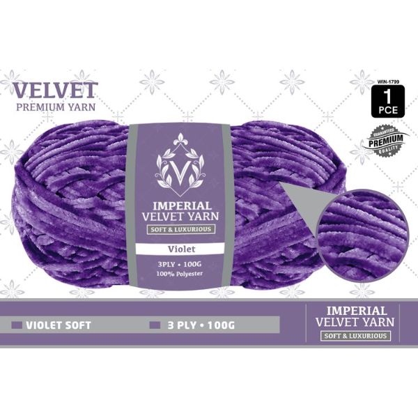 1 Pack Violet Velvet Yarn - 100g