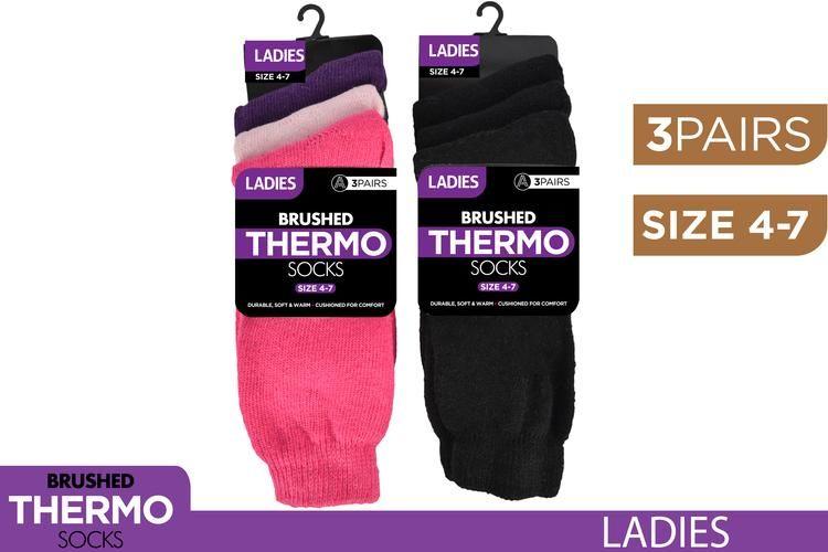 3 Pairs Womens Thermal Socks