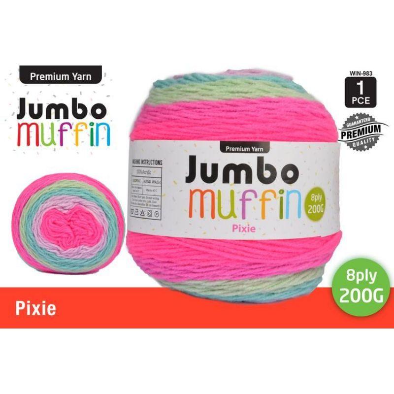 Pixie Muffin Yarn 8 Ply - 200g