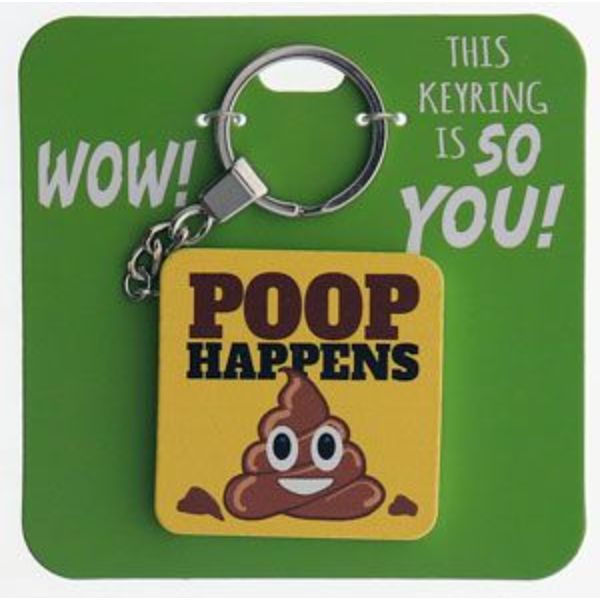 Poop Happens Keyring