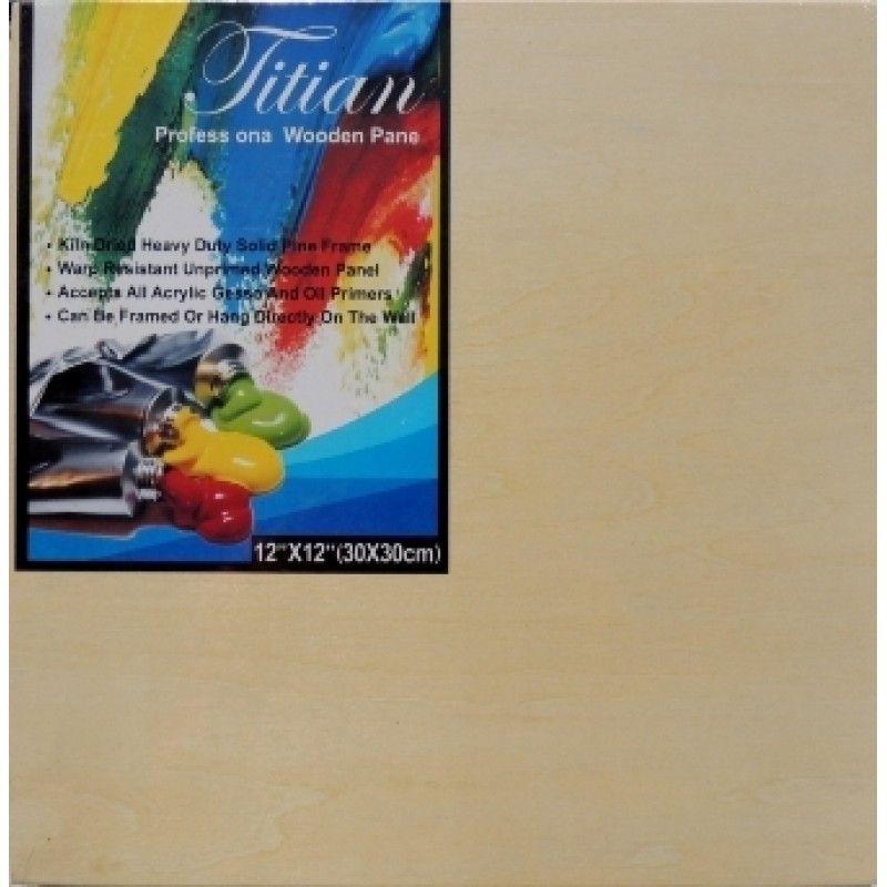Titian Brand 4 Ply Surface Wooden Panel - 40cm x 40cm