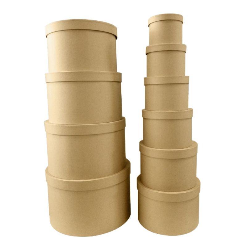 Brown Kraft Round Box