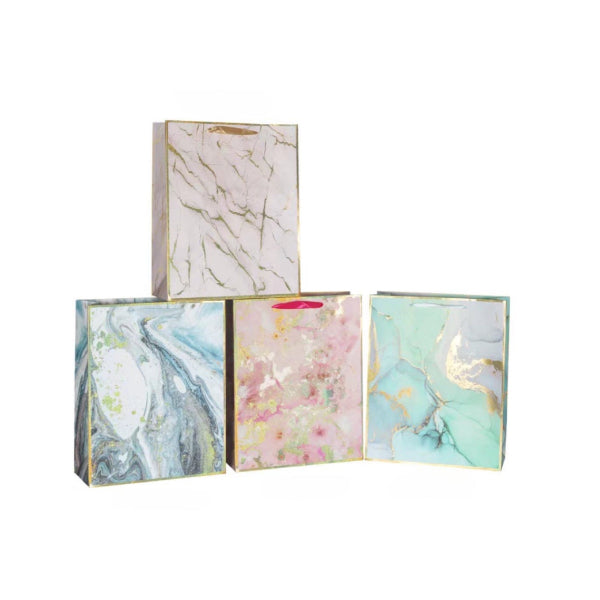 X-Large Holographic Marble Gift Bag - 42cm x 30cm x 12cm