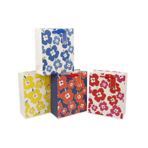 Medium Accent Groovy Foiled Gift Bag - 23cm 18cm x 10cm