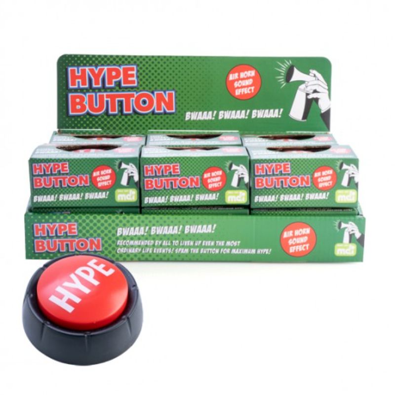 Hype Button - 9cm x 9cm x 3.5cm