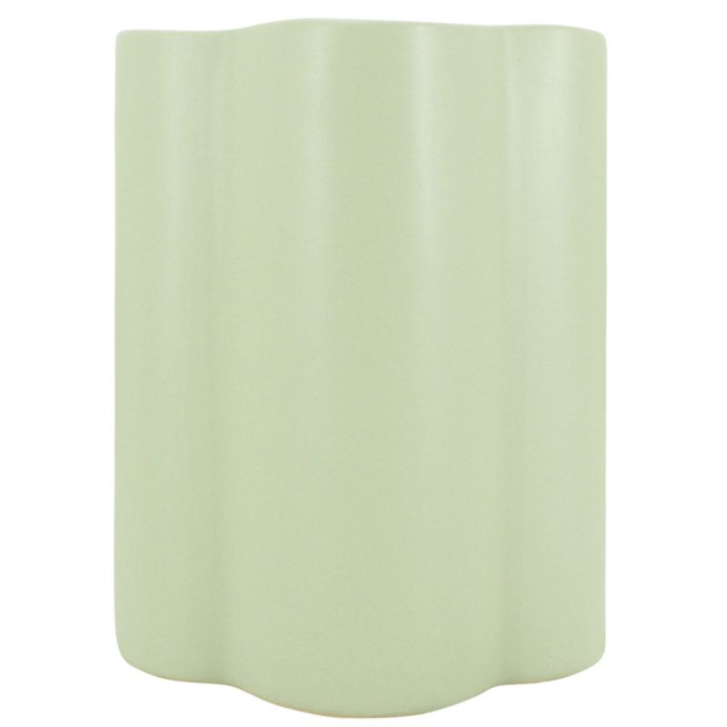 Light Green Wave Vase - 15cm x 20cm