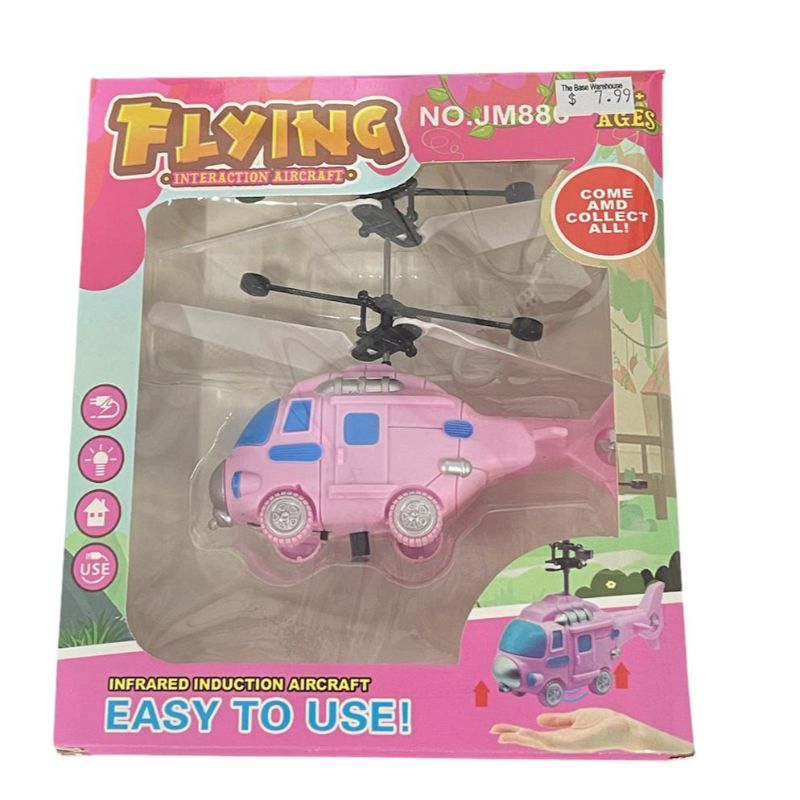 Induction Flying Aircraft Helicopter - 10cm x 15cm