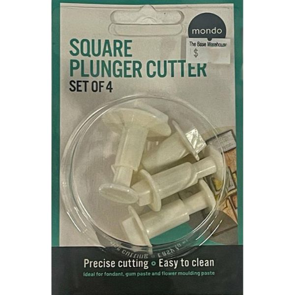 4 Pack Square Plunger Cutter