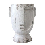Load image into Gallery viewer, White Picasso Large Distressed Pot Planter - 26cm x 34cm x 23cm
