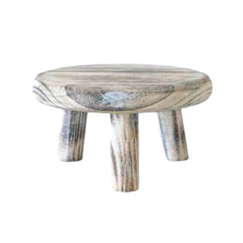 White Wash Gary Timber Riser - 20cm x 10cm