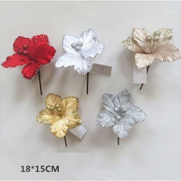Glitter Flower - 18cm x 15cm
