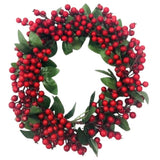 Load image into Gallery viewer, Red Berry Wreath 22cm x 45cm
