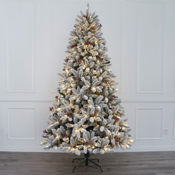 Christmas Tree With Snow Bullet Tips - 180cm