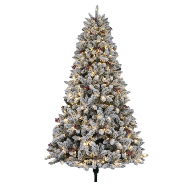 Christmas Tree With Snow Bullet Tips - 180cm