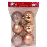 Load image into Gallery viewer, 6 Pack Light Gold Christmas Baubles - 10cm
