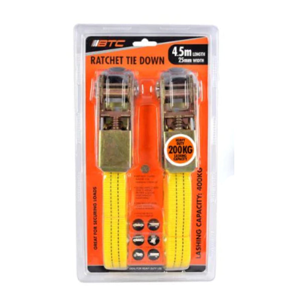 2 Pack Ratchet Tie Down
