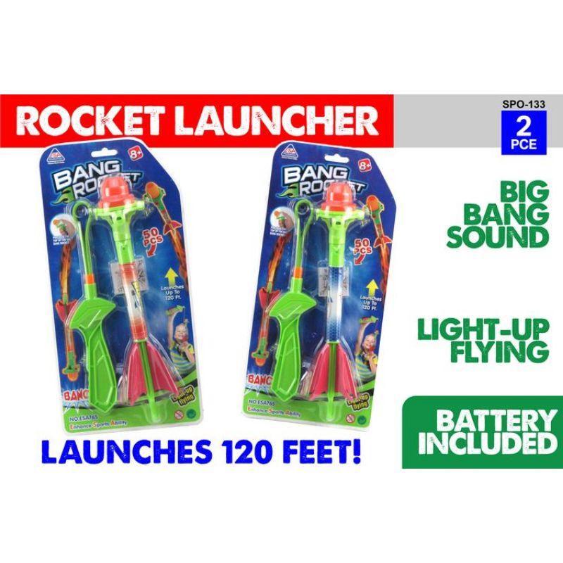 2 Piece Rocket Launcher with Lights