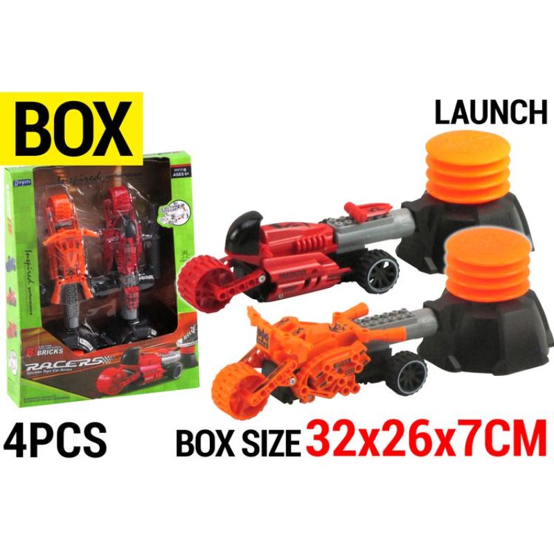2 Pack Racing Car Launch Playset