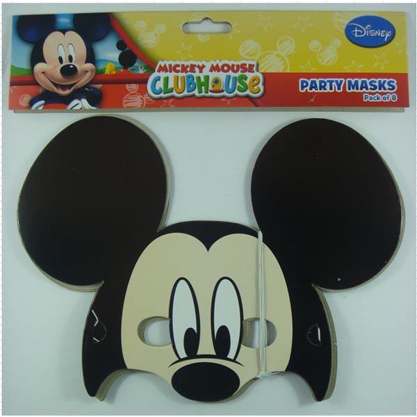 8 Pack Mickey Mouse Clubhouse Masks - 25cm x 18cm