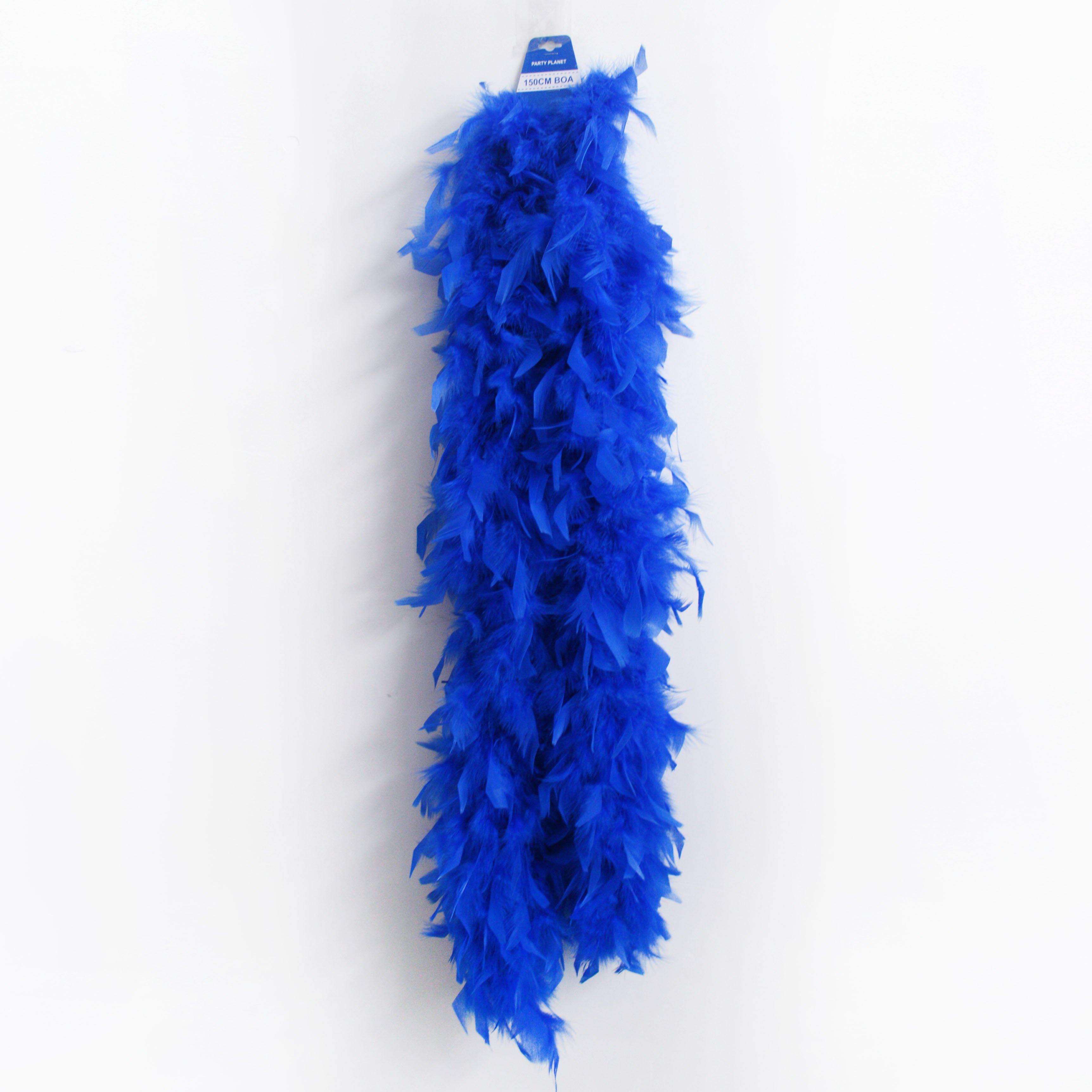 Blue Feather Boa - The Base Warehouse