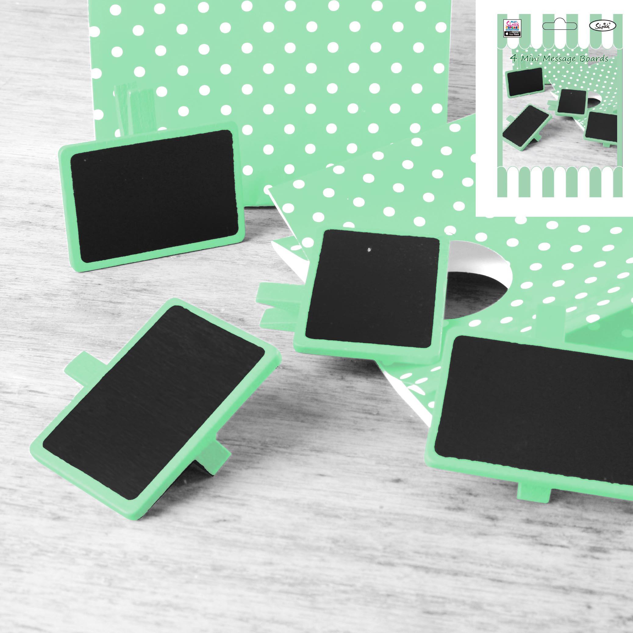 4 Pack Green Mini Message Board - The Base Warehouse