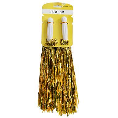 2 Pack Metallic Gold Pom Pom - The Base Warehouse