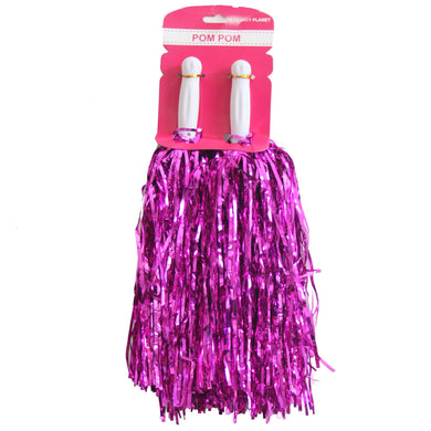 2 Pack Pink Metallic Pom Pom - The Base Warehouse