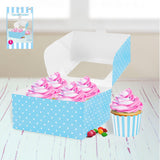 Load image into Gallery viewer, 2 Pack Blue Dot Cupcake Holder - The Base Warehouse
