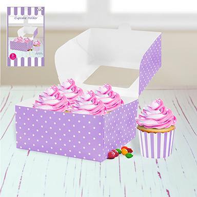 2 Pack Lavender Cupcake Holder - The Base Warehouse