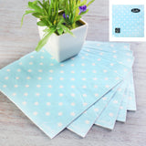 Load image into Gallery viewer, 20 Pack Blue Mini Star Napkin - 33cm x 33cm
