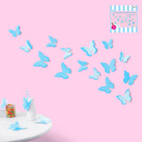 Load image into Gallery viewer, 4 Pack Blue 3D Butterflies Wall Stickers - 11cm - The Base Warehouse
