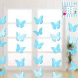Load image into Gallery viewer, Blue 3D Butterflies Garland - 1.5m - The Base Warehouse
