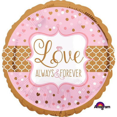 Love Always and Forever Foil Balloon - 45cm - The Base Warehouse