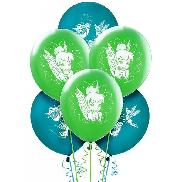 6 Pack Tinker Bell Latex Balloons - 30cm - The Base Warehouse