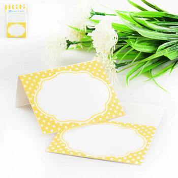 20 Pack Yellow Place Cards