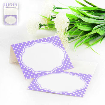 20 Pack Purple Place Cards